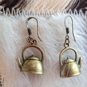 Teapot earrings